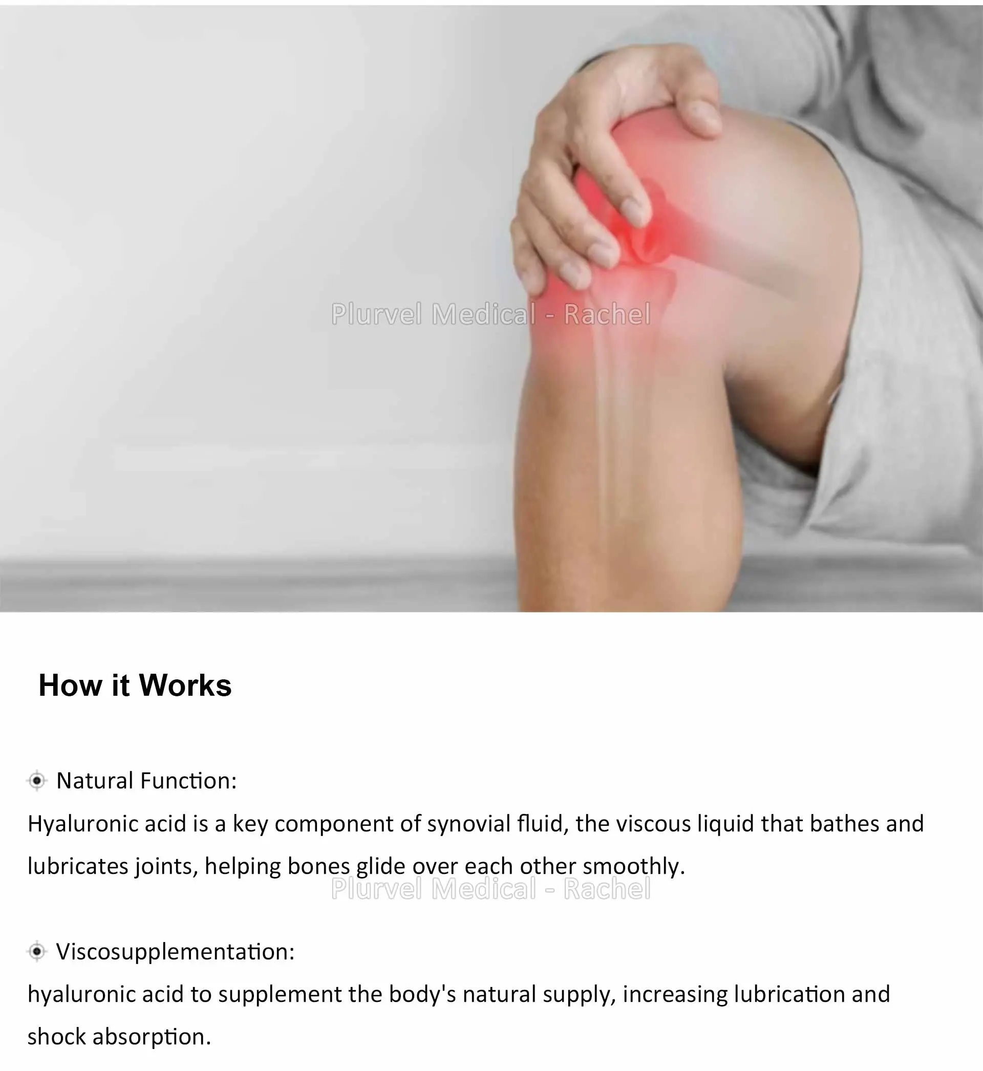 Non-Crosslinked Intra-Articular Knee Gel Hyaluronic Acid 2cc — Orthopedic HA product image 4